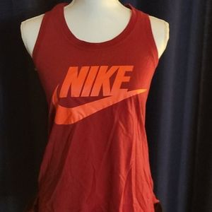 Red Nike Small muscle tank